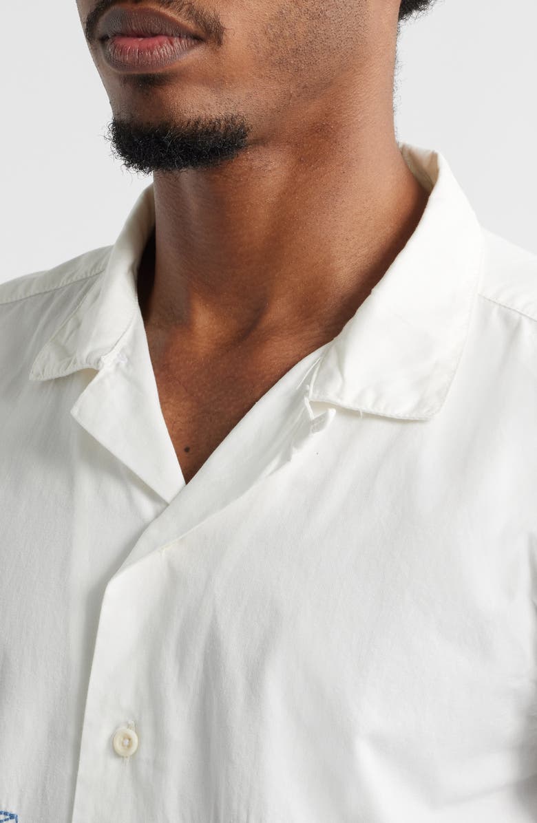 Service Works Picnic Graphic Camp Shirt, Alternate, color, Off White