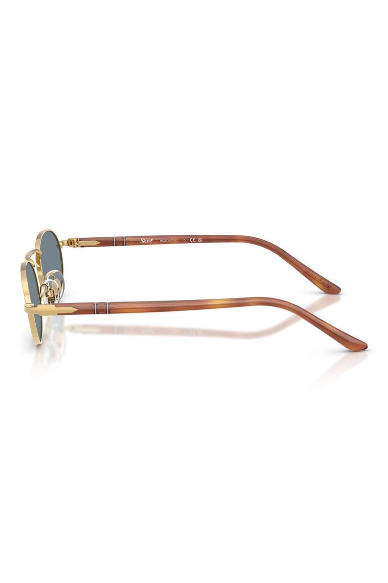 55mm Rectangular Sunglasses, Alternate, color, GOLD / BLUE