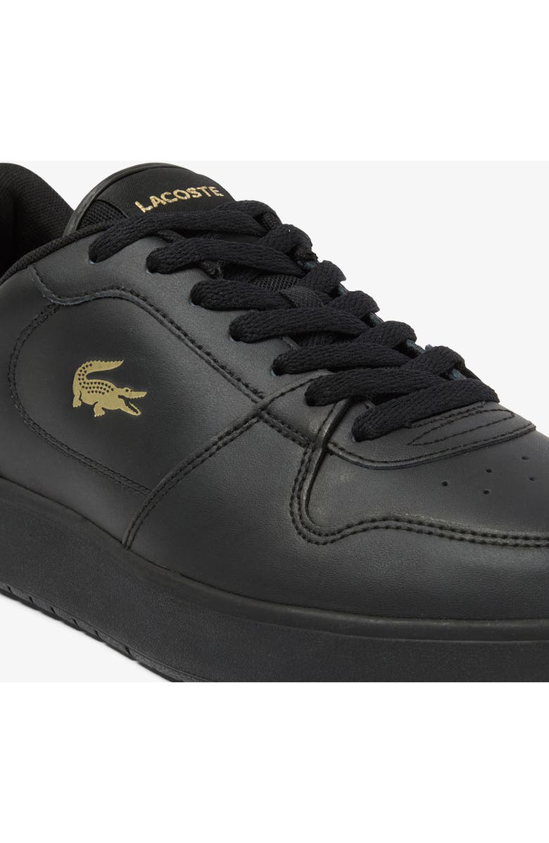 Lacoste Low Top Sneaker, Alternate, color, Black/ Gold