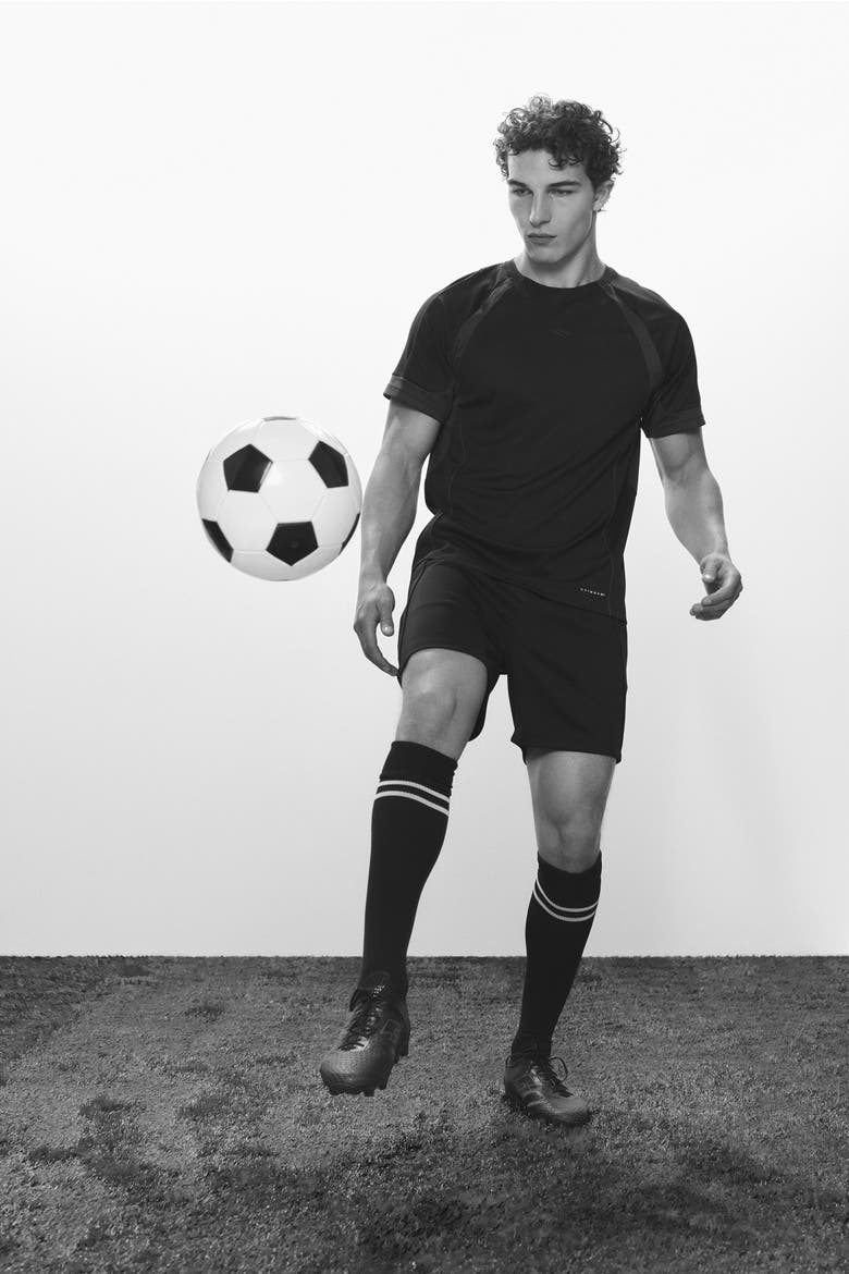 Football Shorts With Drymove, Alternate, color, Black
