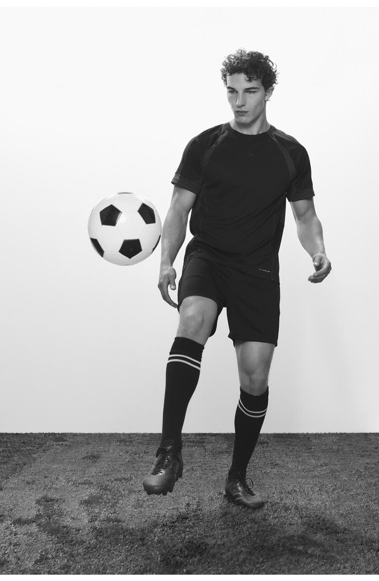 H&M Football Shorts With Drymove, Alternate, color, Black