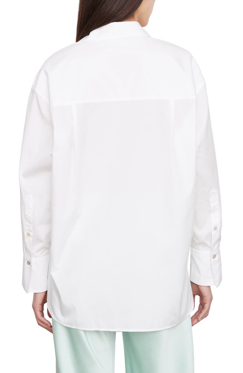 Vince Oversize Cotton Button-Up Shirt, Alternate, color, Optic White