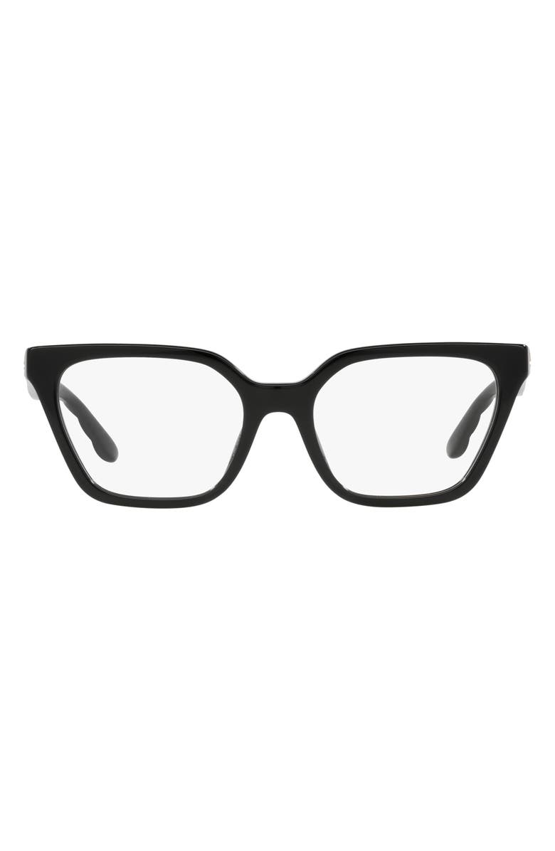 Tory Burch 53mm Rectangular Optical Glasses, Main, color, 