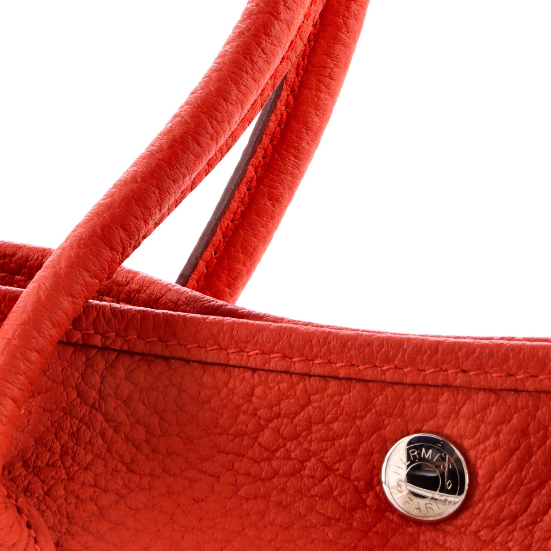 Garden Party Tote Leather 36, Alternate, color, Red