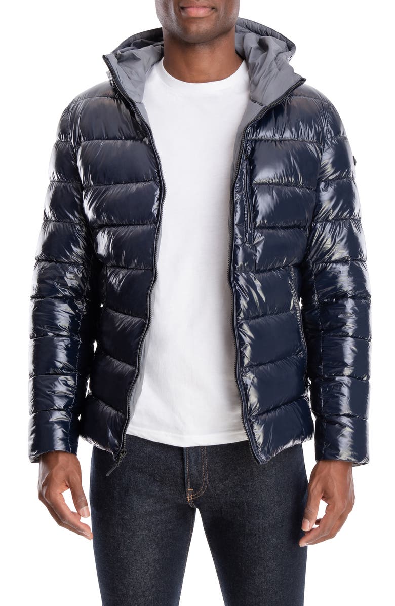 Michael Kors Casena Water-Resistant Packable Hooded Puffer Jacket, Main, color, 