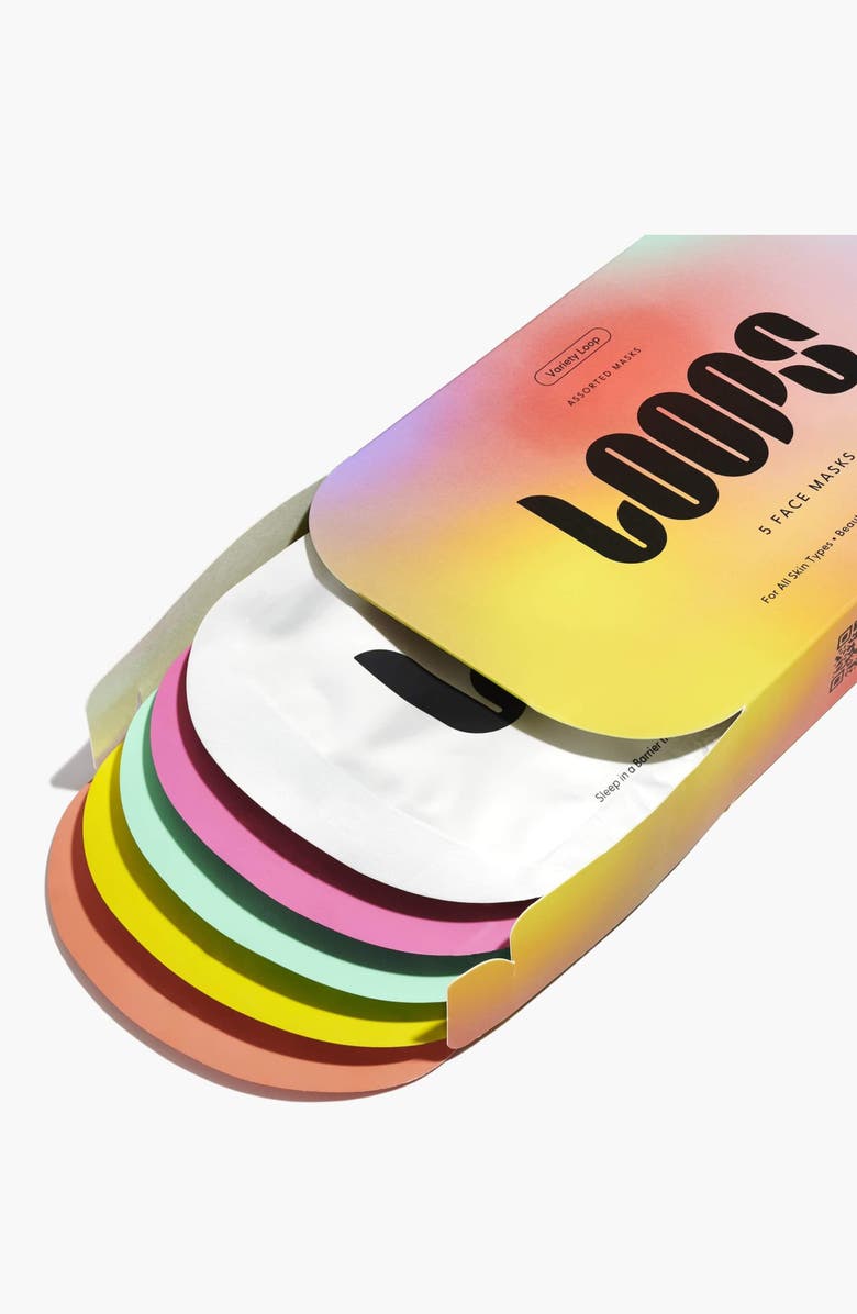 LOOPS Variety 5-Pack Face Masks, Alternate, color, Variety