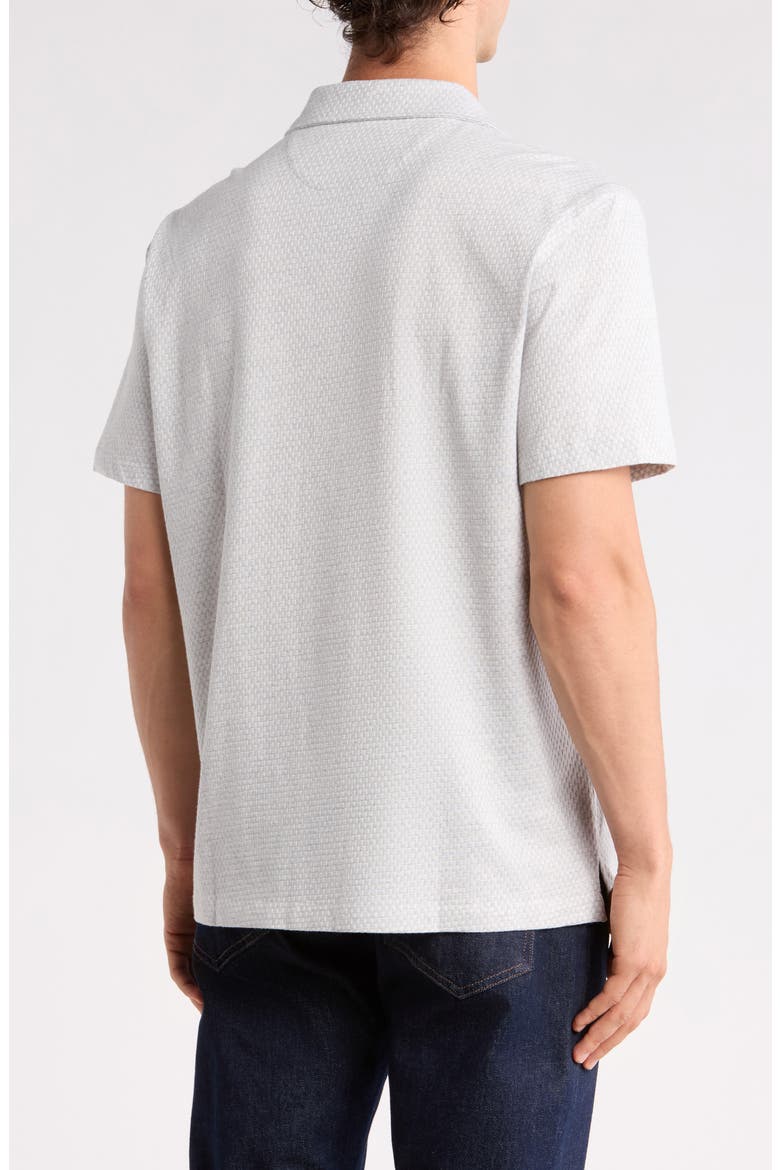 Textured Knit Camp Shirt, Alternate, color, MICRO CHIP