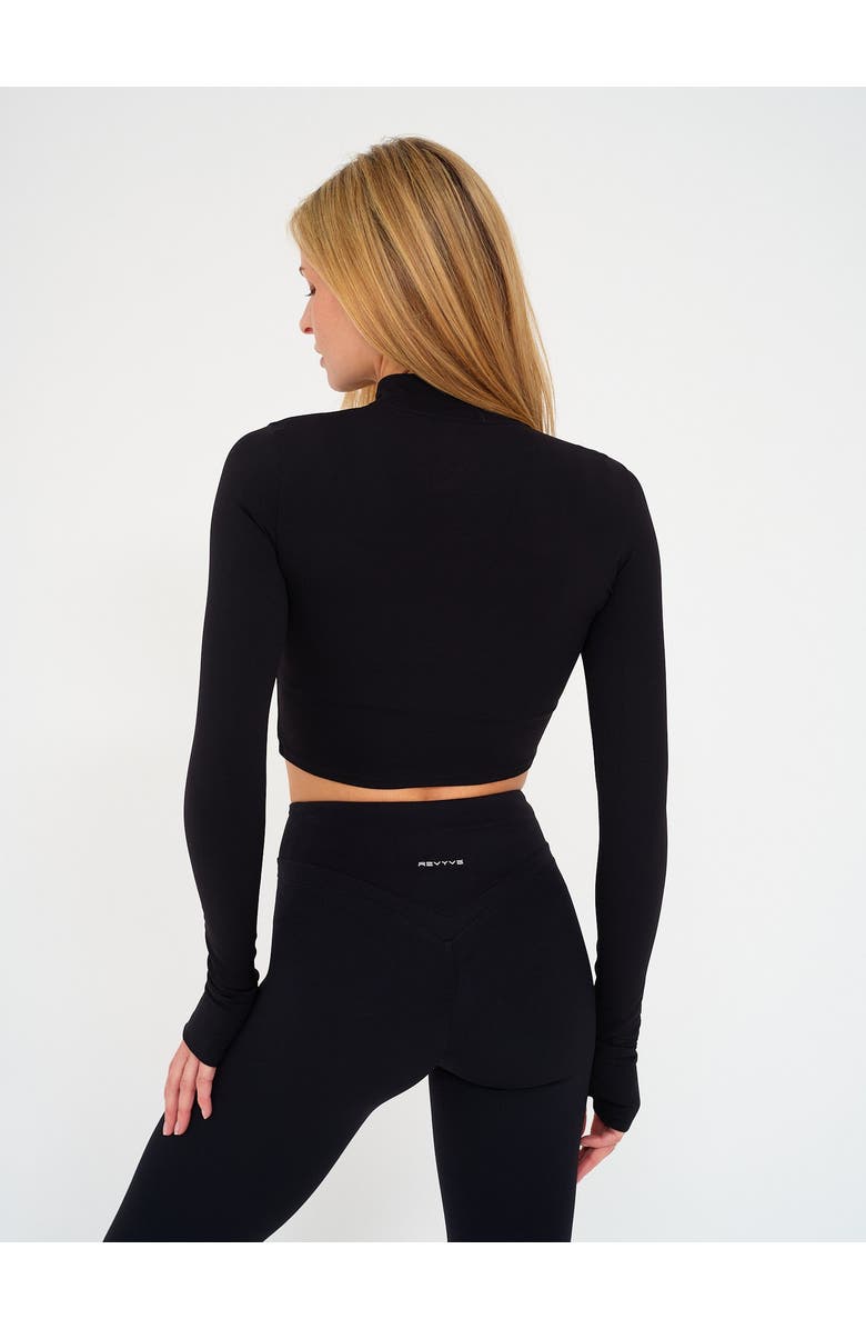 REVYVE ACTIVE Zip-Up Jacket with Thumbholes, Alternate, color, Black