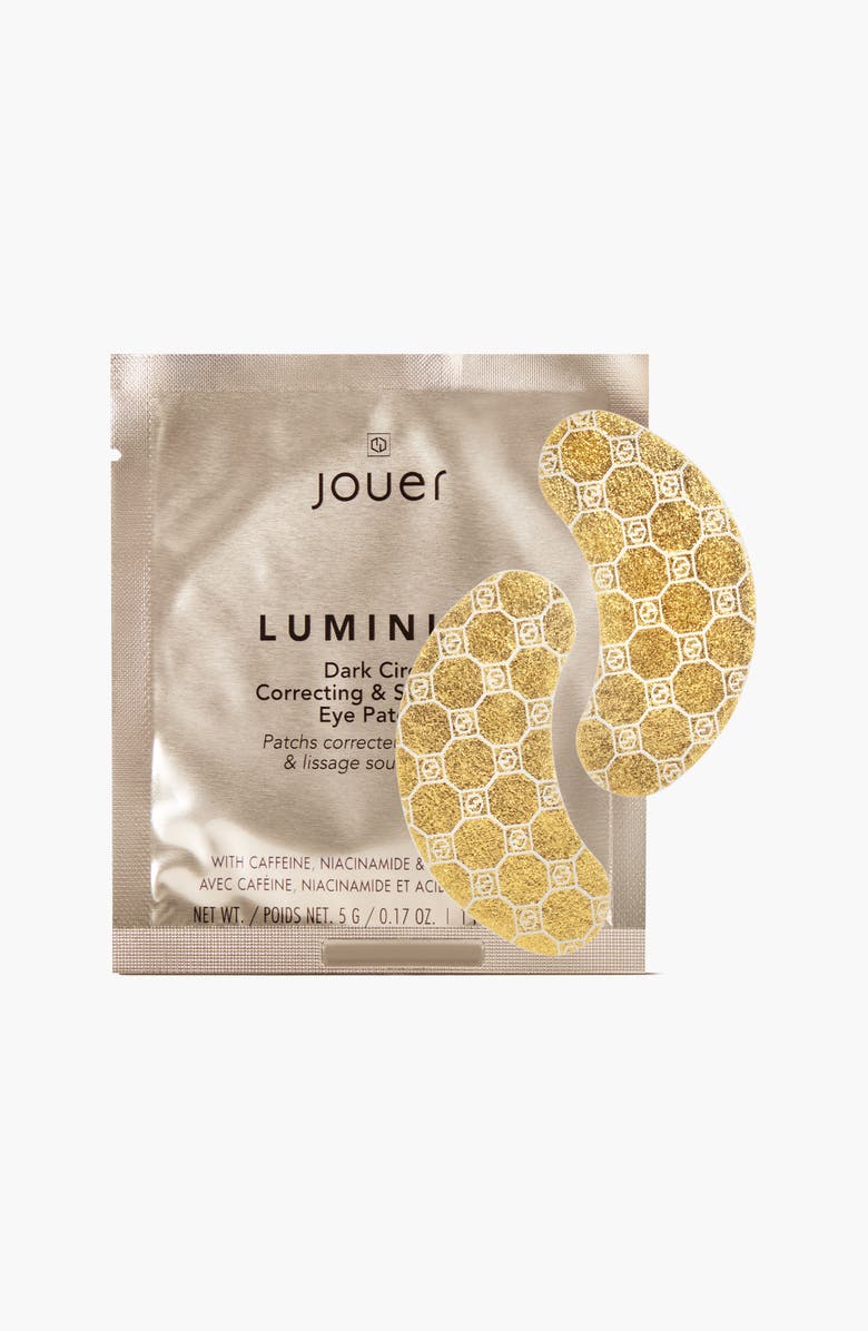 Jouer Cosmetics Luminize Eye Patches Dark Circle Correcting & Smoothing $36 Value, Main, color, Gold