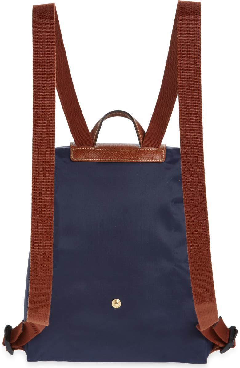 Longchamp Le Pliage Nylon Canvas Backpack, Alternate, color, Marine