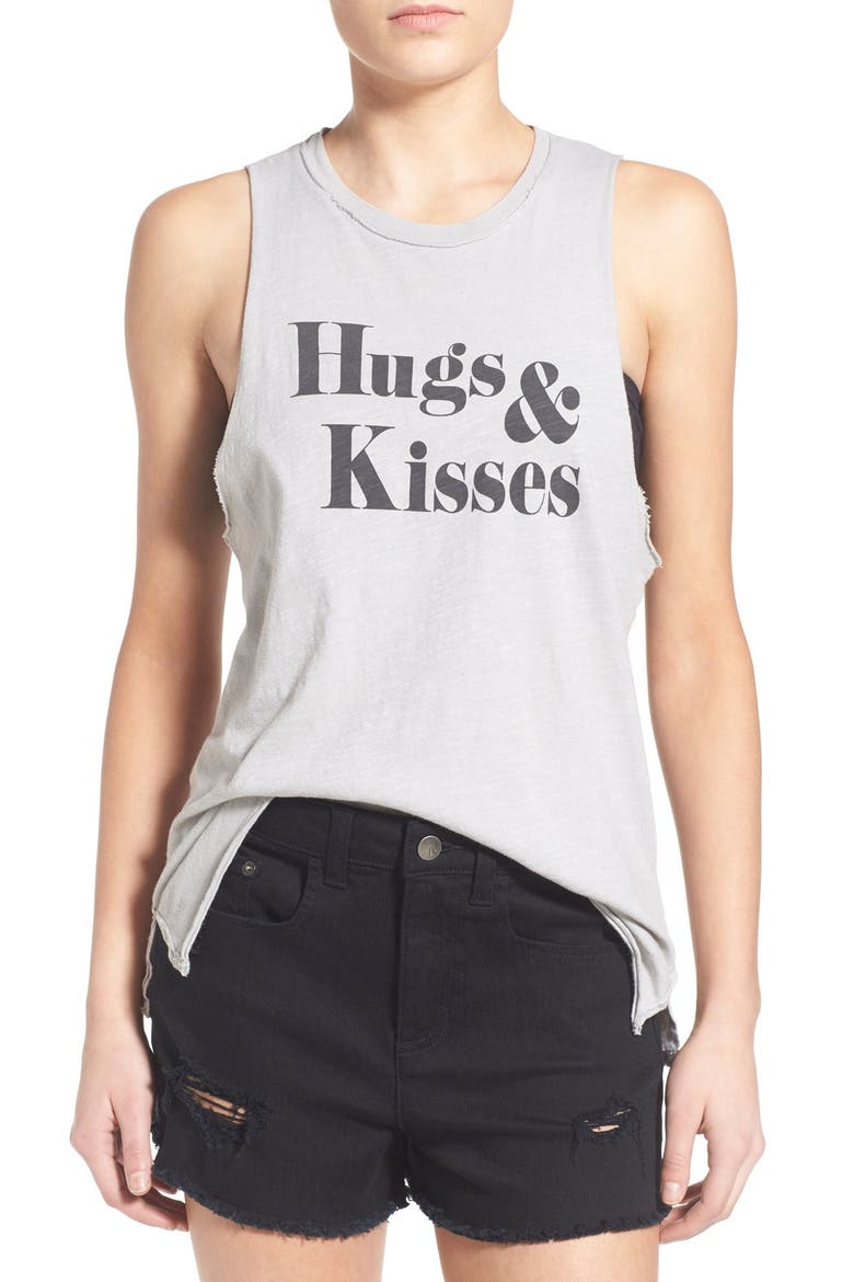 Project Social T 'Hugs & Kisses' Graphic Tank, Main, color, PALOMA
