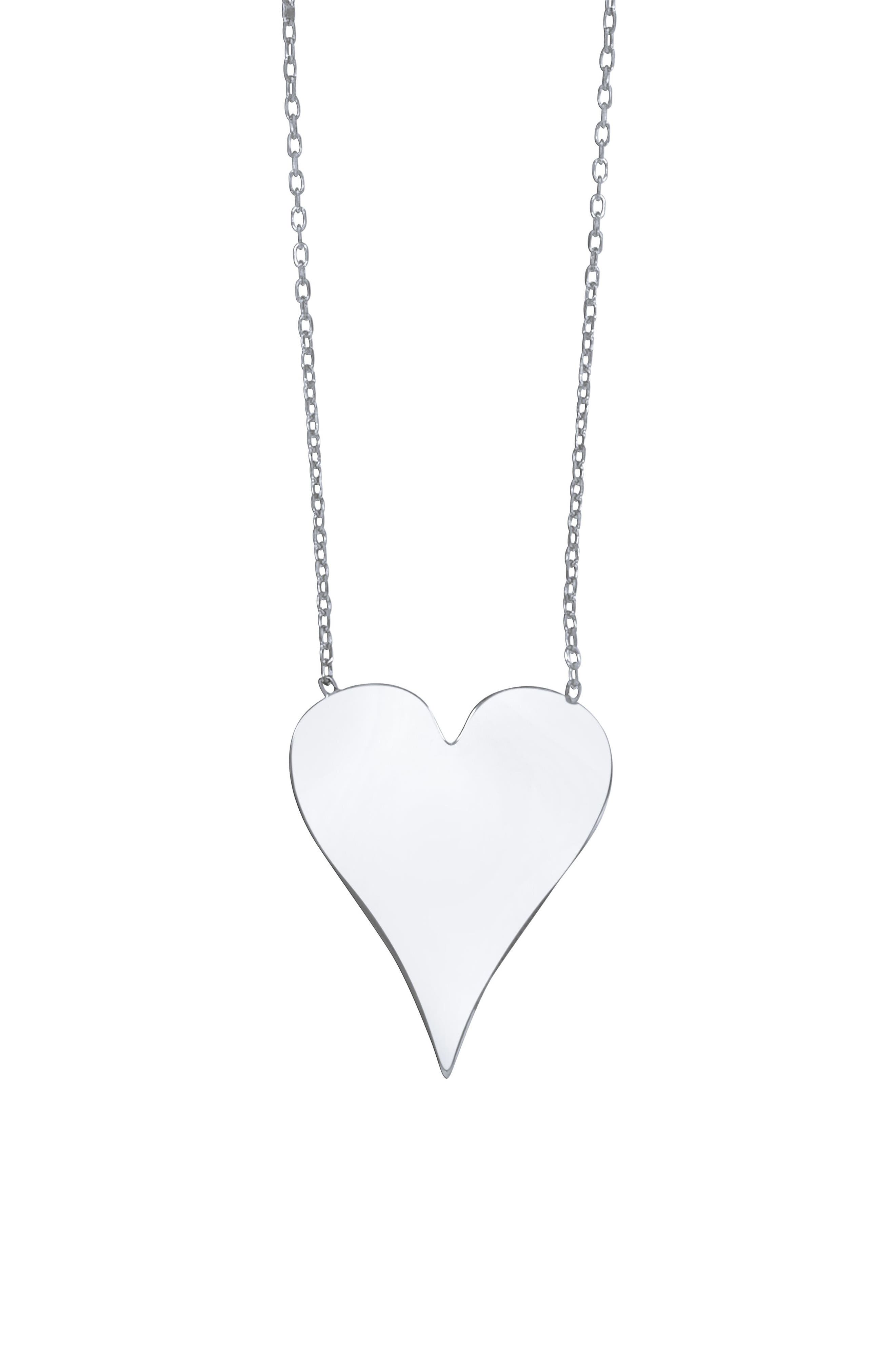 House of Frosted Heart Pendant Necklace