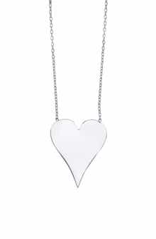 House of Frosted Heart Pendant Necklace