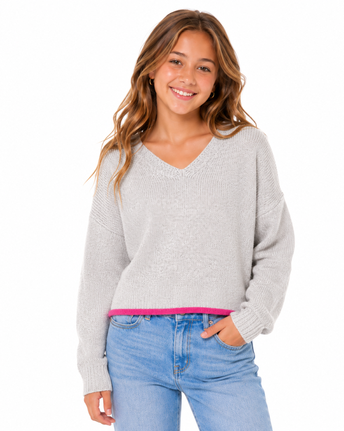 Heather Grey/Fuchsia