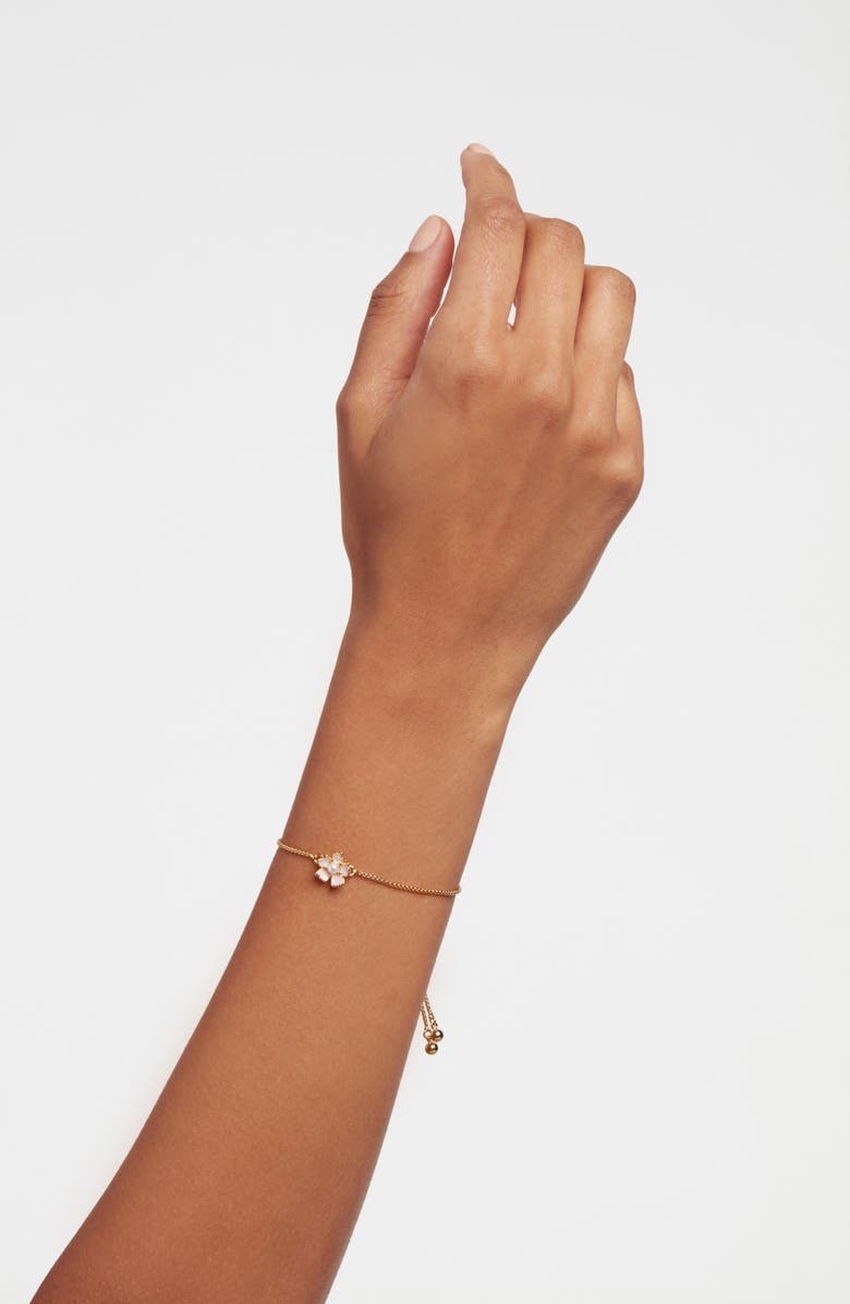 Ted Baker Petial Painted Flower Slider Bracelet, Alternate, color,