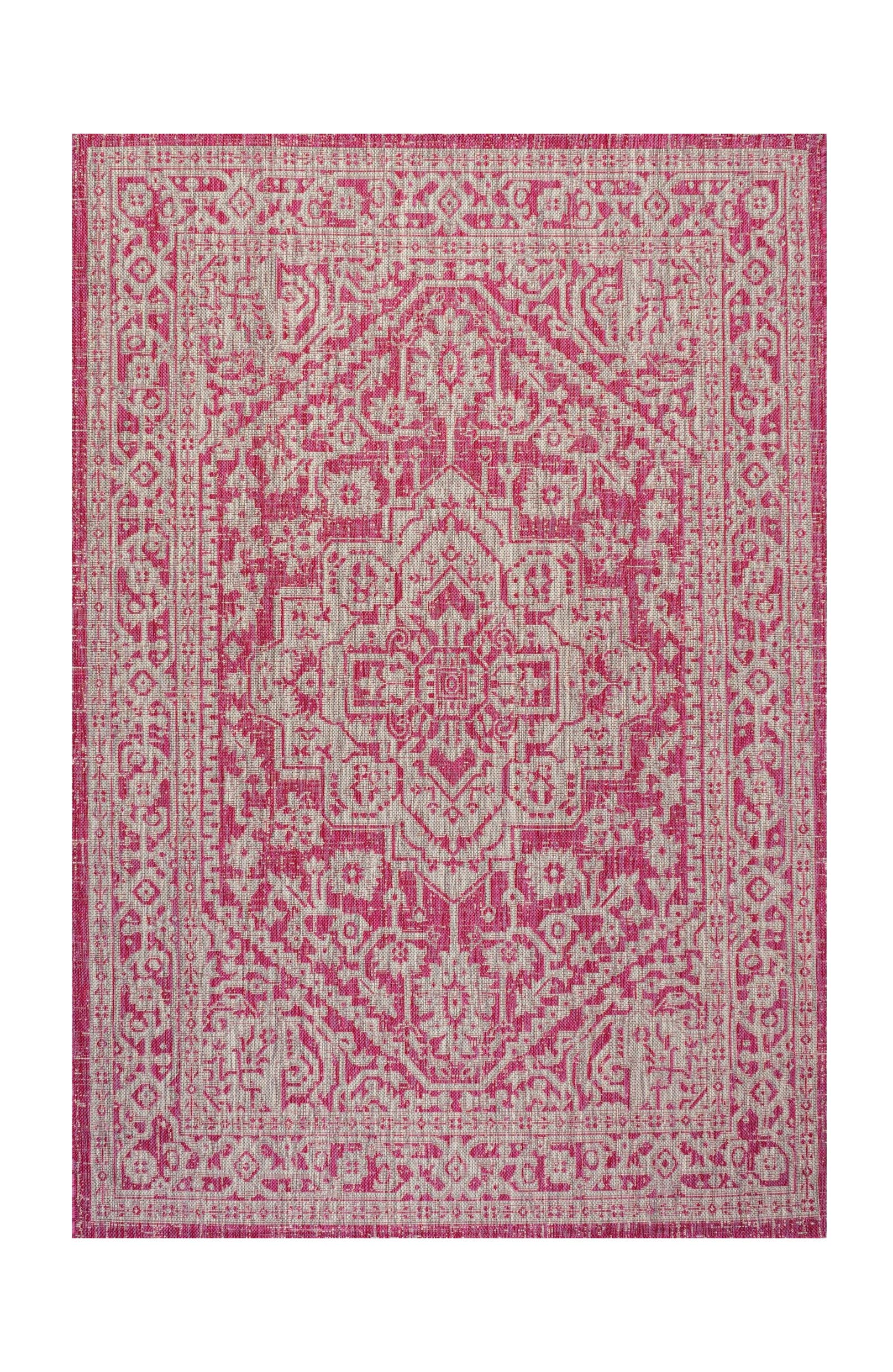 Fuchsia/Light Gray