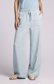Thread & Supply Blossom Herringbone Wide Leg Pants