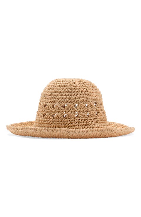 Openwork Straw Sun Hat