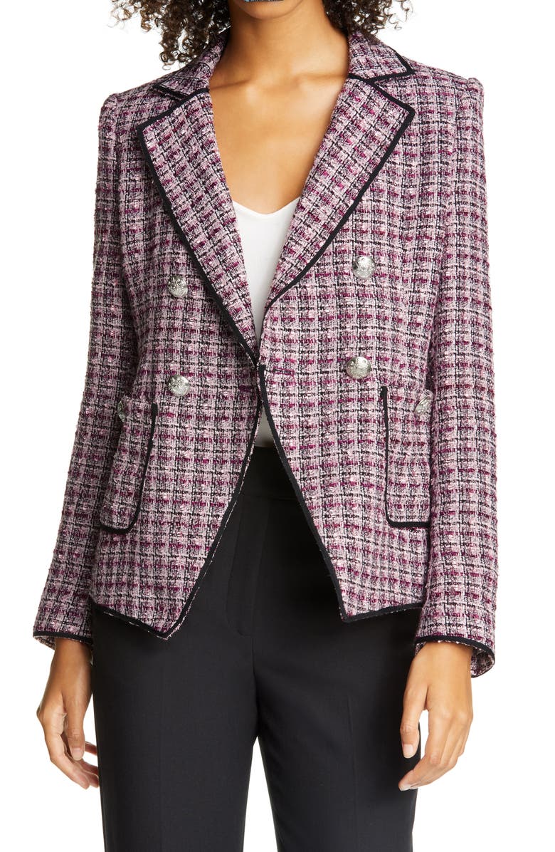 Veronica Beard Theron Tweed Jacket, Main, color, 