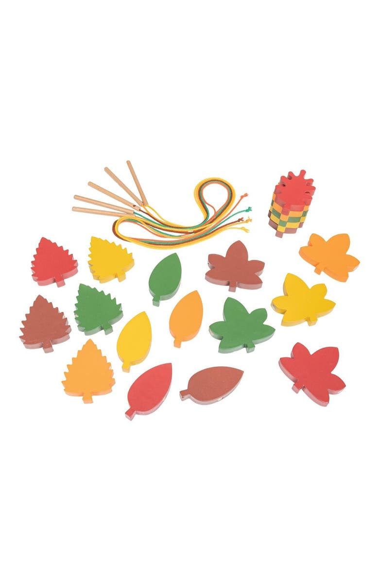 Polydron Jumbo Lacing Leaves, Main, color, Multicolor