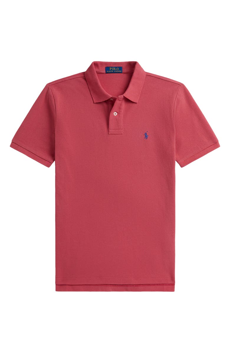 Polo Ralph Lauren Kids' Cotton Mesh Polo, Main, color, Nantucket Red