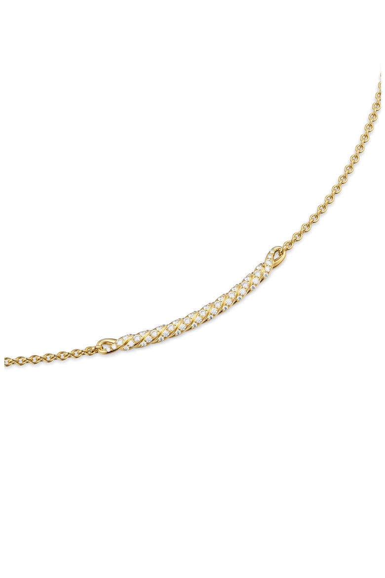 18k Gold Diamond Smile Necklace, Alternate, color, GOLD