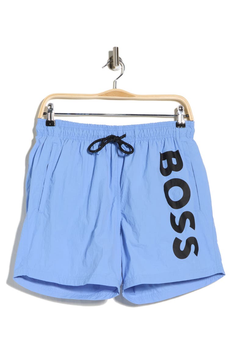Octopus Swim Trunks, Alternate, color, BRIGHT BLUE