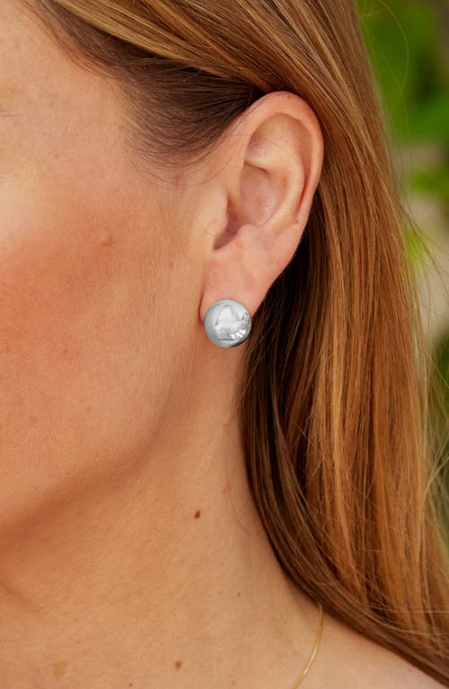 Savvy Cie Jewels Sphere Stud Earrings In Metallic