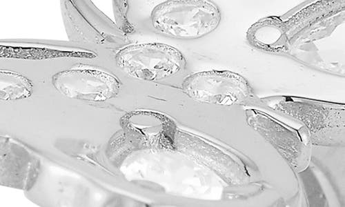 Sphera Milano Sterling Silver & Cz Butterfly Ring In Silver