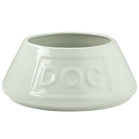 Non Tip Dog Bowl, Cream, 8.3 Inches, 54oz