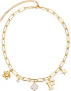 Adornia Initial Charm Pendant Necklace