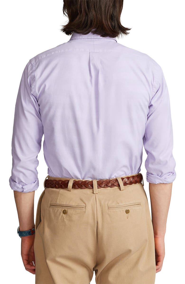 Polo Ralph Lauren Washed Pinpoint Oxford Button-Down Shirt, Alternate, color, 