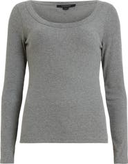 AllSaints Rina Rib Scoop Neck Top
