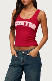 EDIKTED Girly Rib Tank