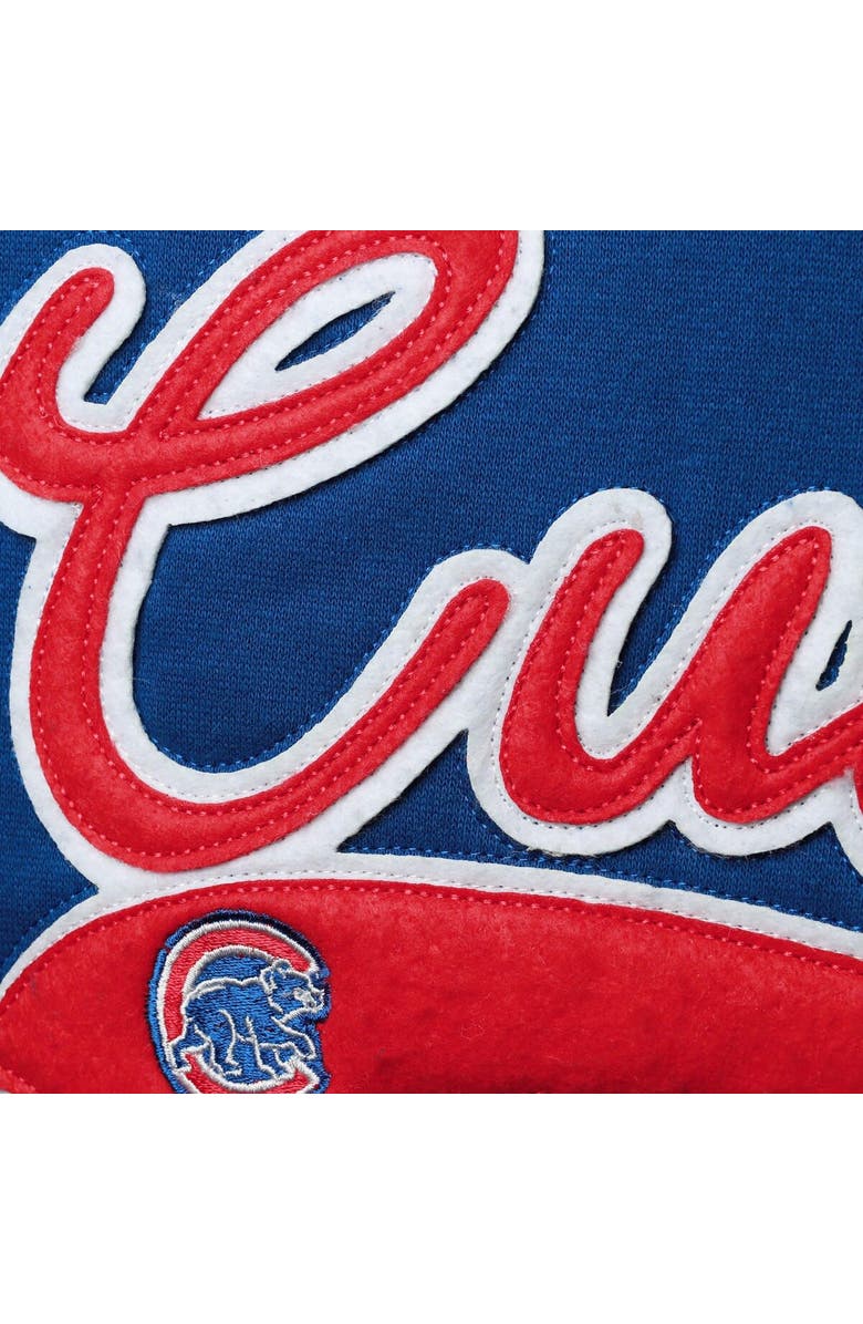 SOFT AS A GRAPE Women's Soft as a Grape Royal Chicago Cubs Plus Size Side Split Pullover Hoodie, Alternate, color, Royal