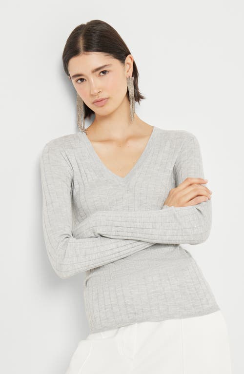 Brunello Cucinelli Cashmere And Silk Sparkling Sweater In White