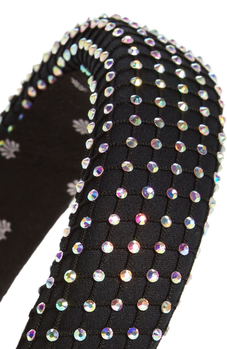 Lele Sadoughi Alice Rhinestone Mesh Headband, Alternate, color, 