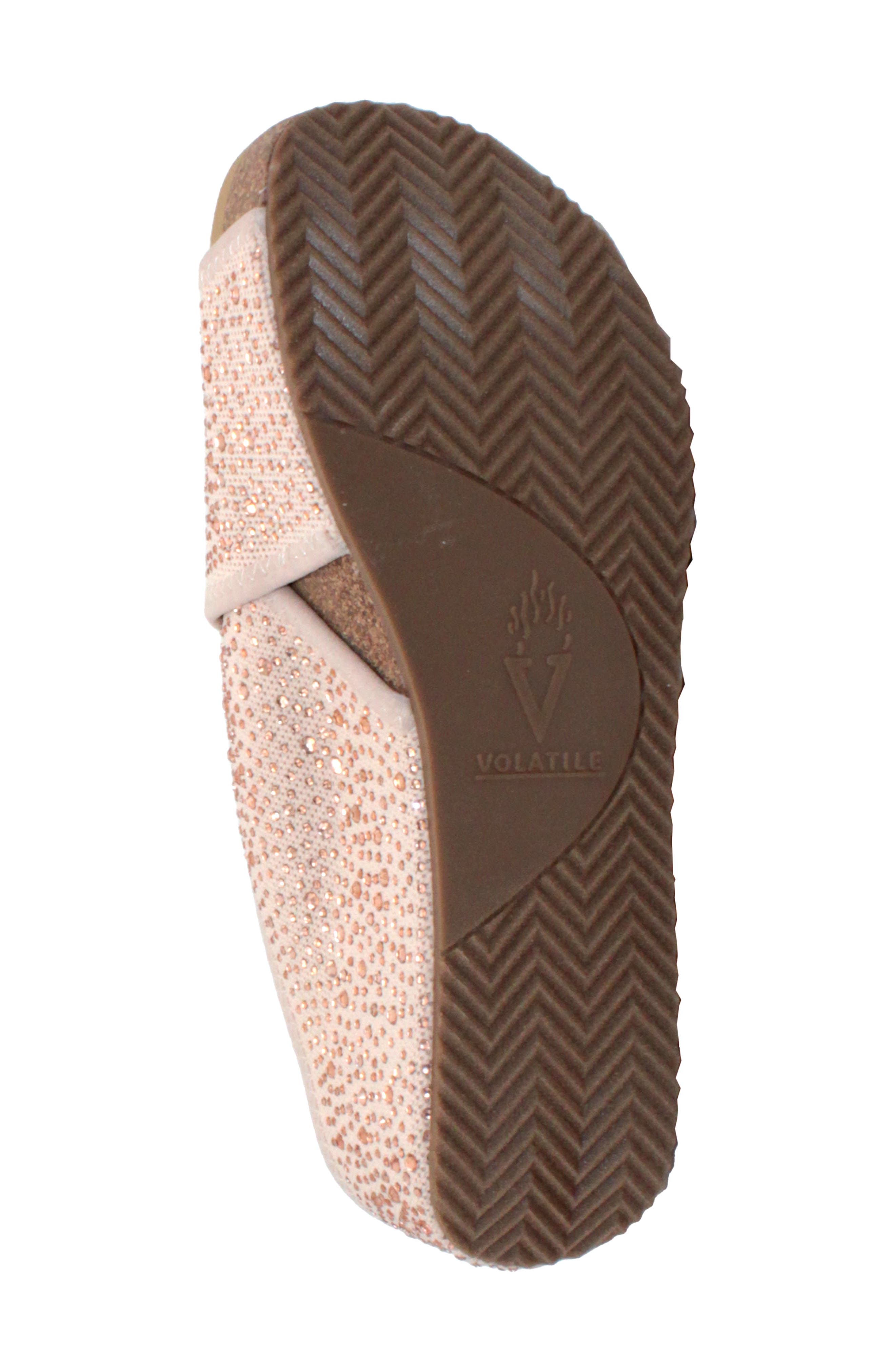 Dixie Dust Slide Sandal, Alternate, color, CHAMPAGNE