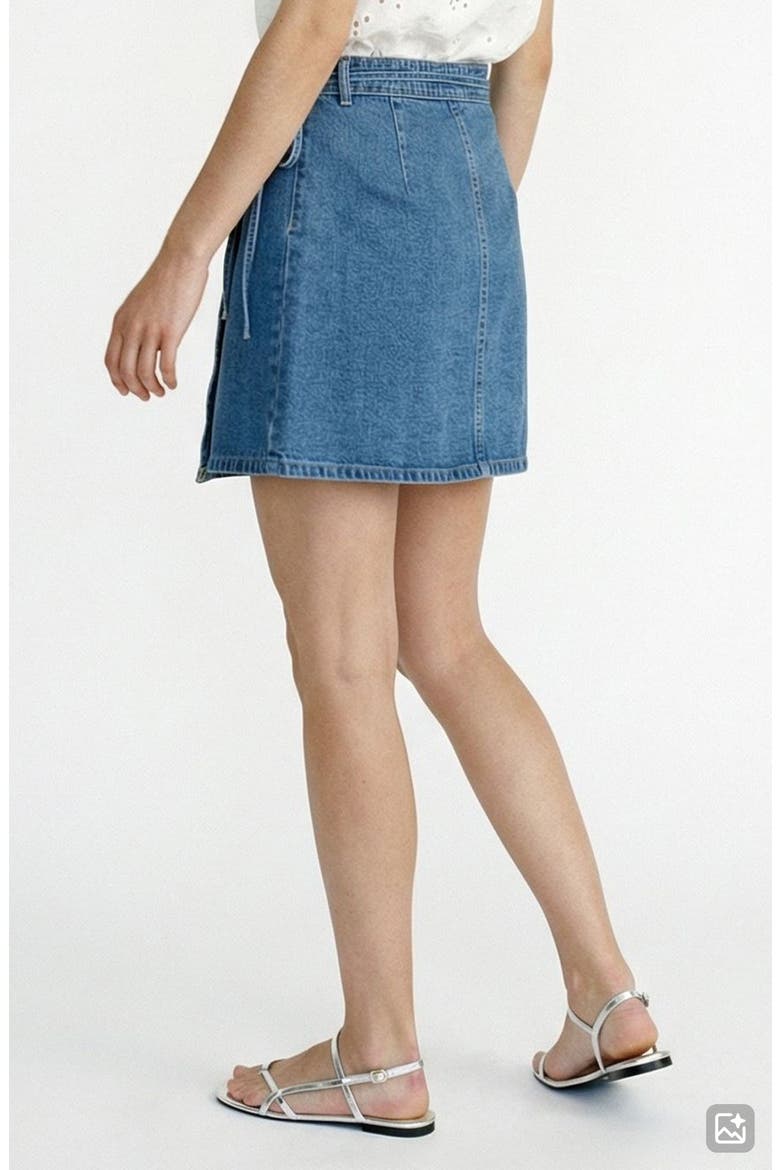 Liza Denim Wrap Miniskirt (Women) | Nordstrom