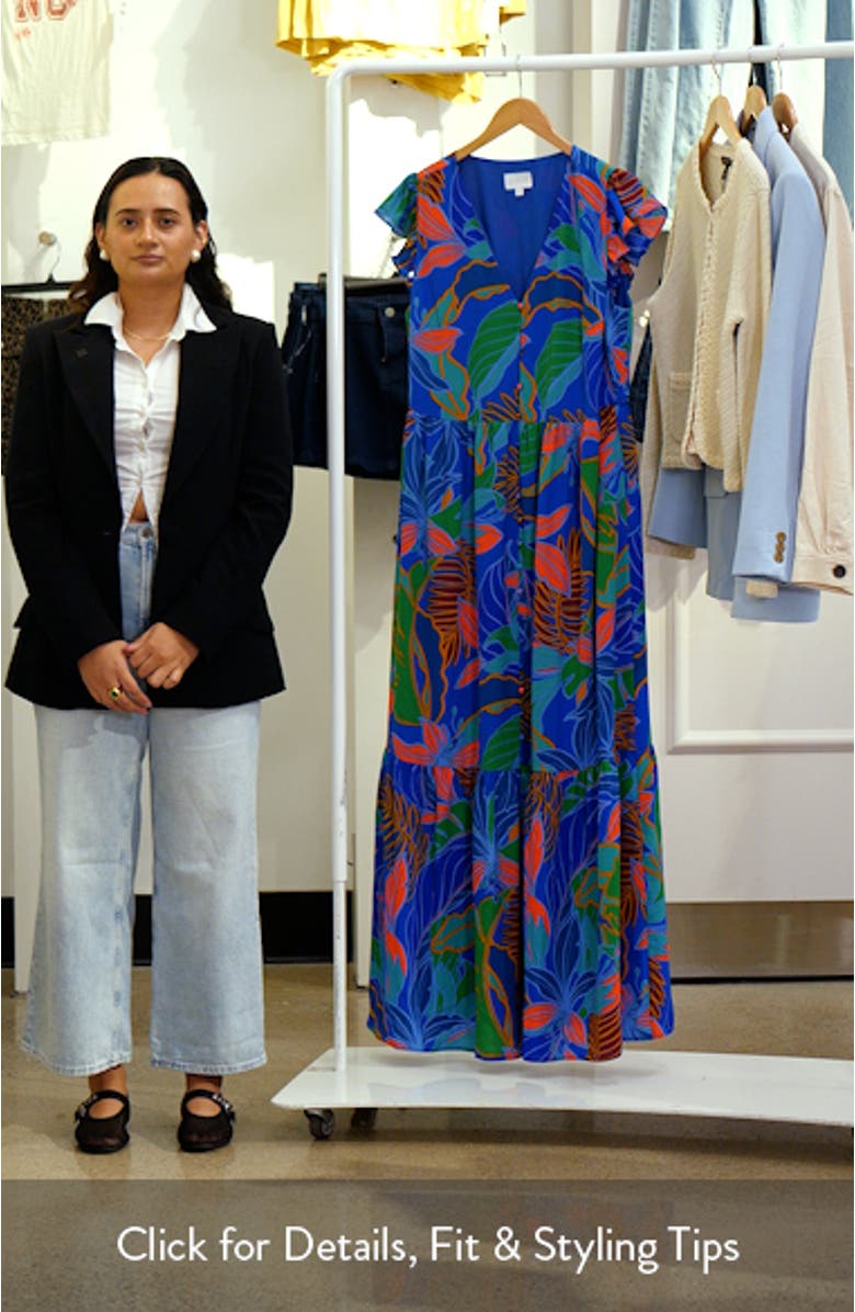 Malton Tropical Evianna Tiered Maxi Dress, sales video thumbnail