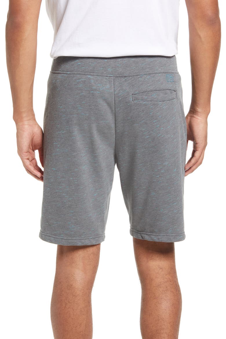 Ernie Mélange Sweat Shorts, Alternate, color, GREY NEON MELANGE