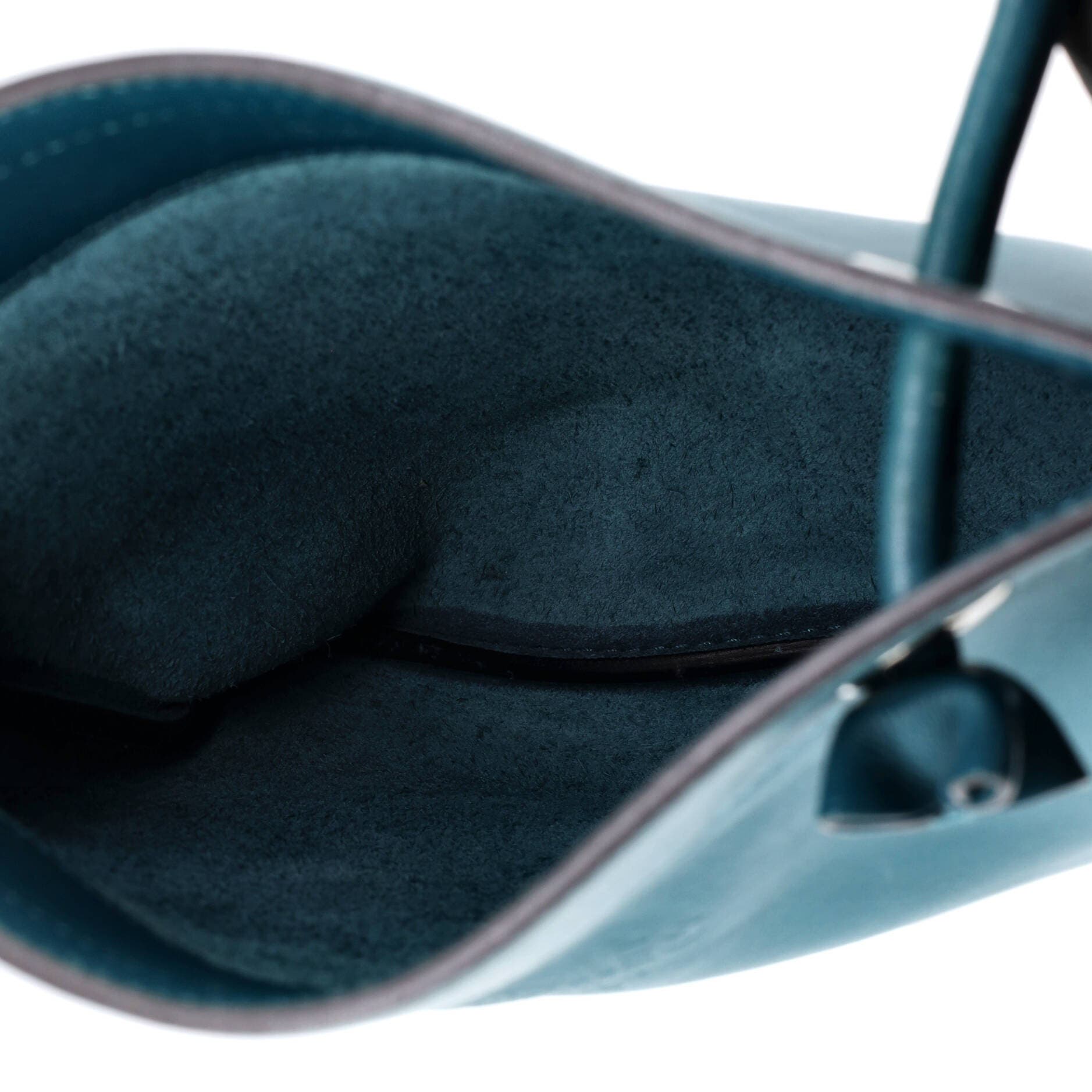 Pre-Owned Hermes Aline Bag Milo Lambskin and Swift Mini, Alternate, color, Vert Bosphore