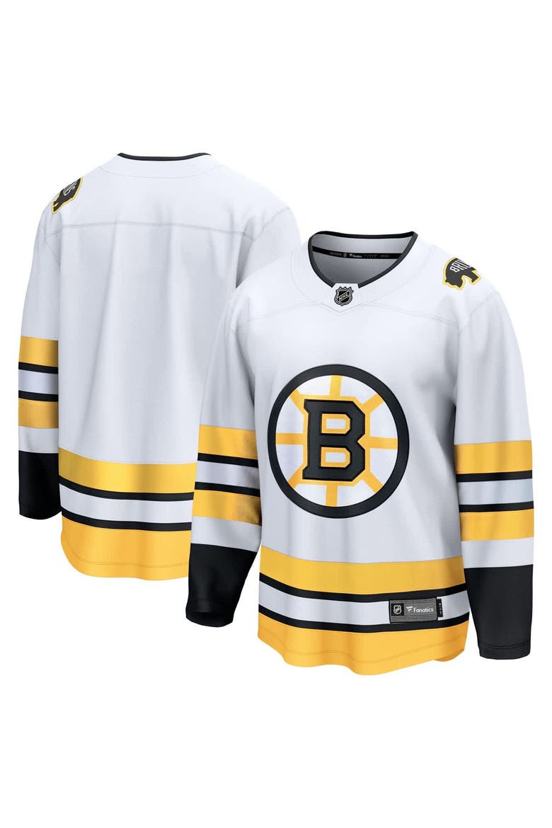 Men's Fanatics  White Boston Bruins Away Breakaway Jersey, Main, color, White