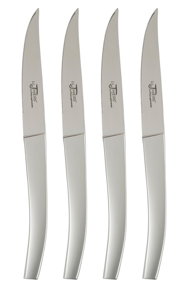 AU NAIN Le Thiers Steak Knives - Set of 4, Main, color, Silver
