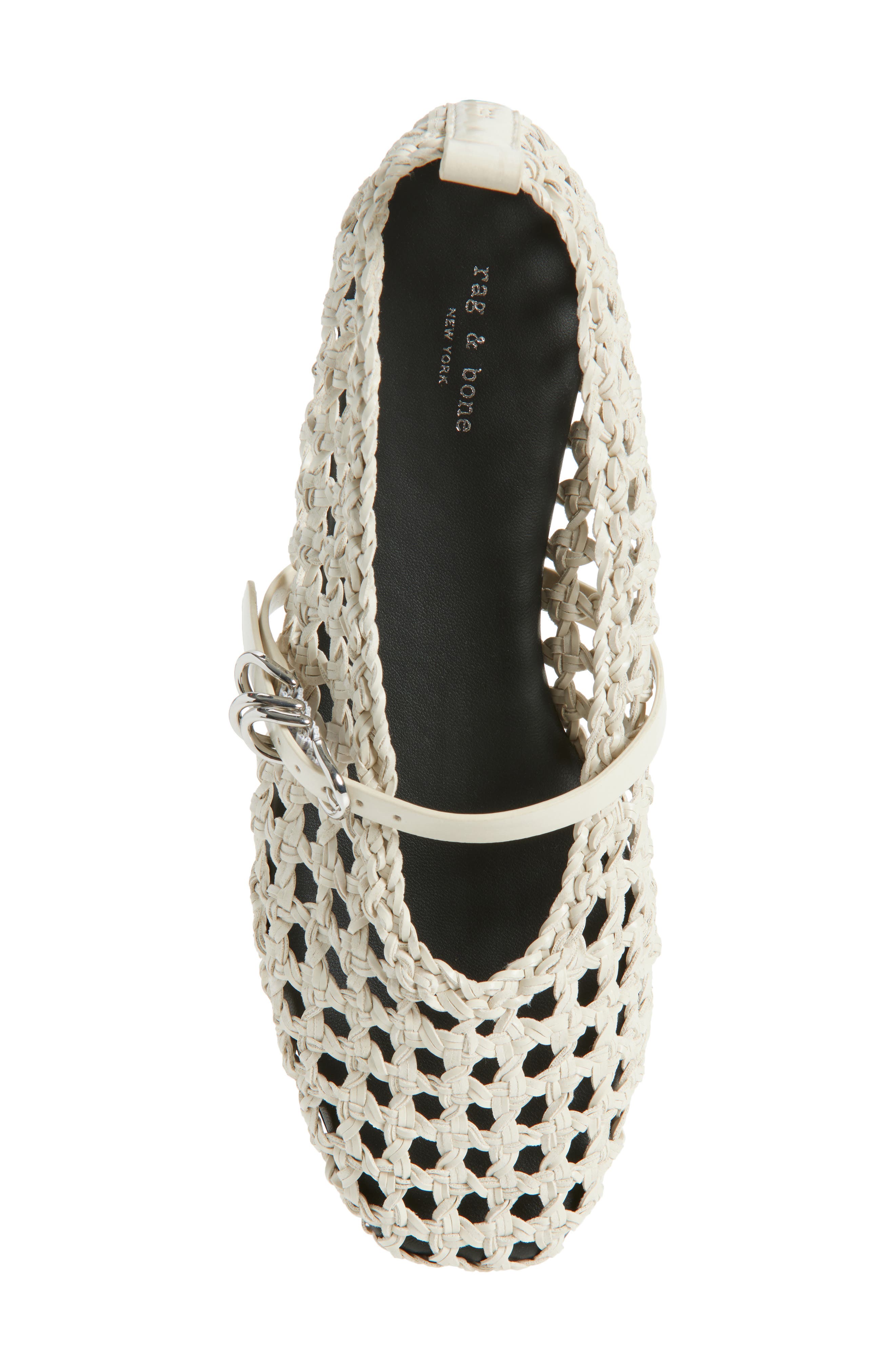 Spire Woven Mary Jane Flat, Alternate, color, ANTIQUE WHITE