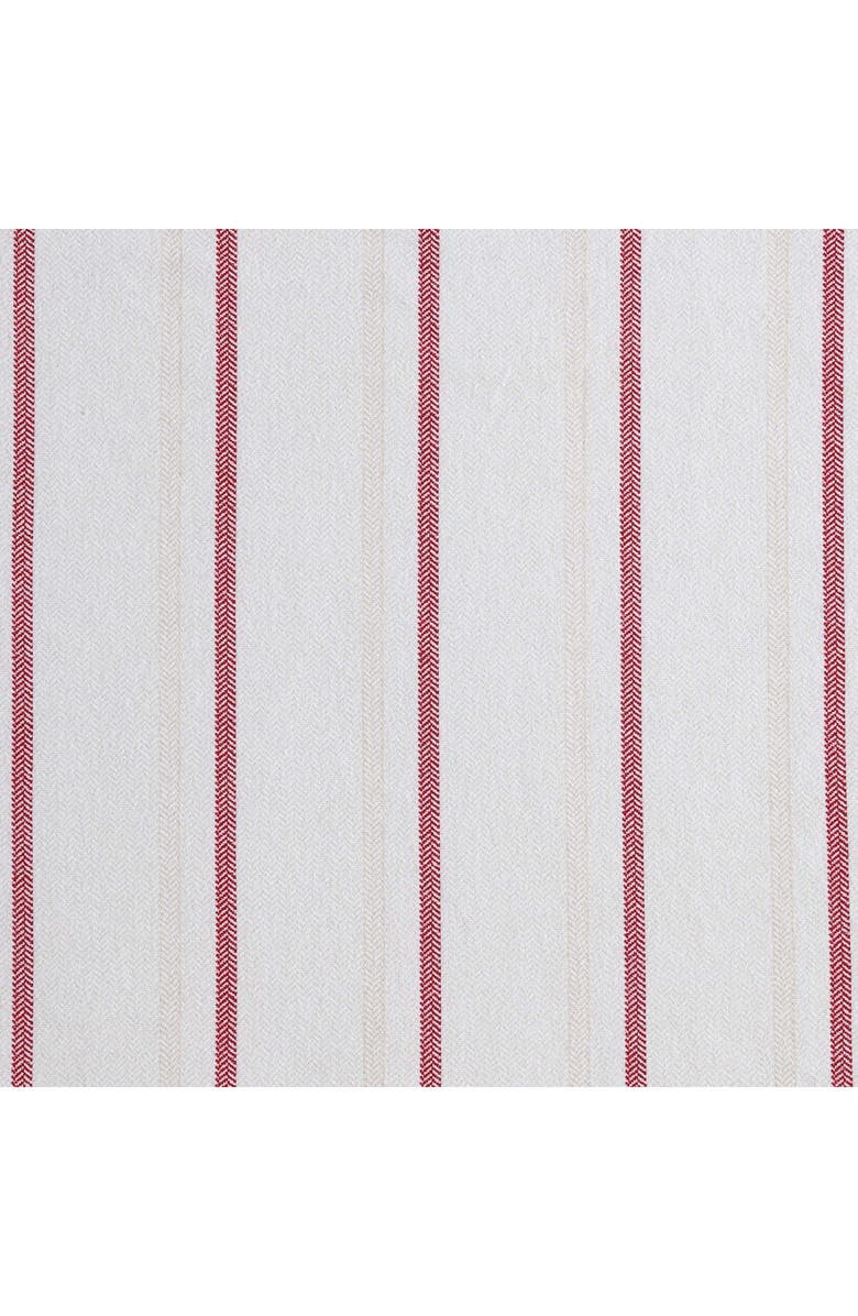 Eddie Bauer Cooper Falls Stripe Print Flannel Sheet Set, Alternate, color, Light / Medium Red