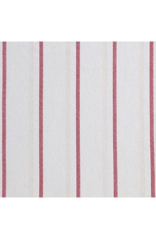Eddie Bauer Cooper Falls Stripe Print Flannel Sheet Set In White