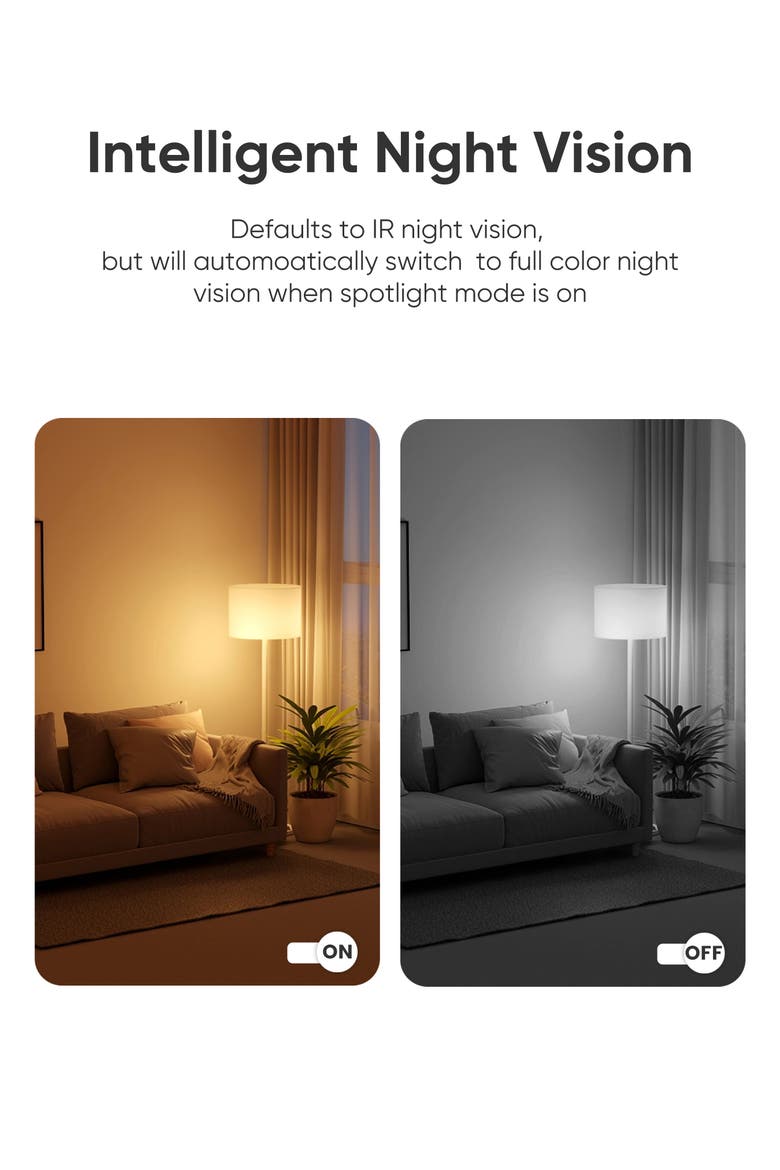 Smart WiFi 2K Light Bulb Camera, Alternate, color, White