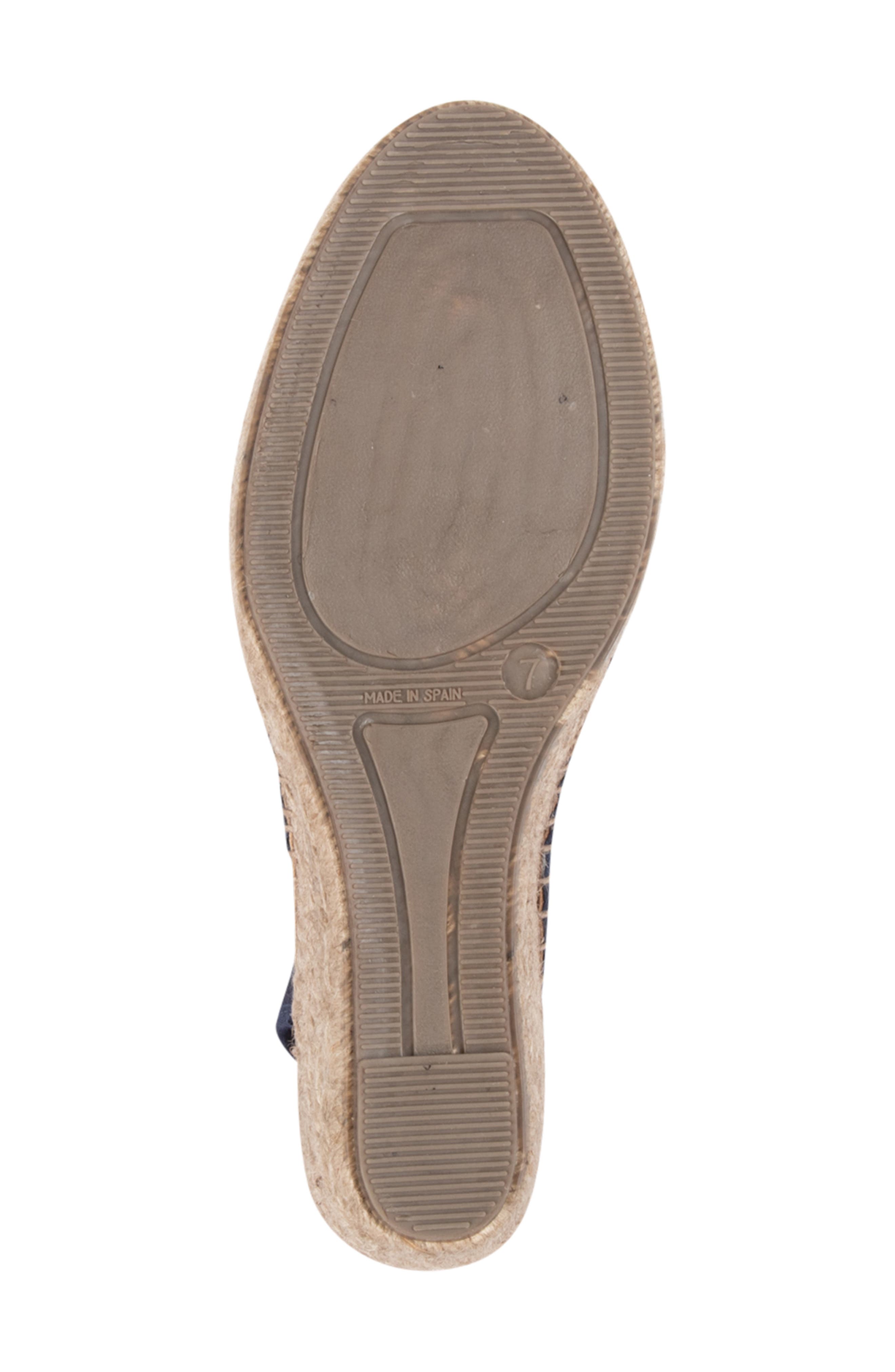 Valencia Slingback Wedge Espadrille, Alternate, color, NAVY