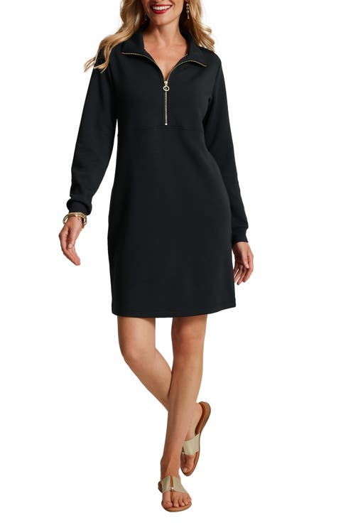 Palm Voyage Half Zip Dress